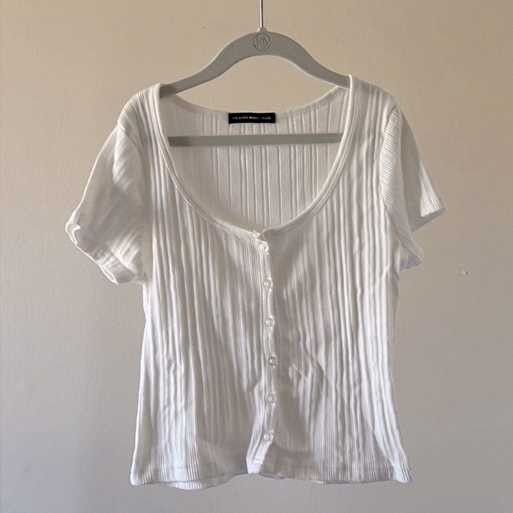 Ribbed Brandy Melville Button-up